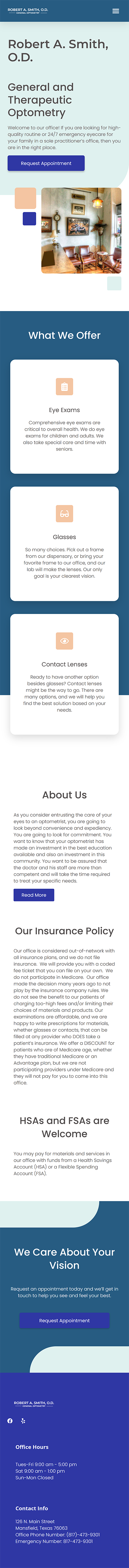 image of homepage after web redesign